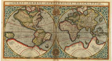 Карта мира с неизвестными землями